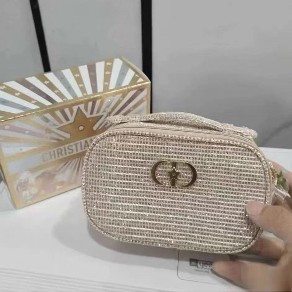 Dior Gold Woven Clutch